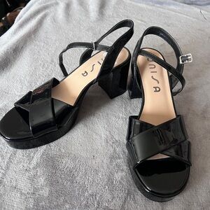 Black Women's Chunky Heel
